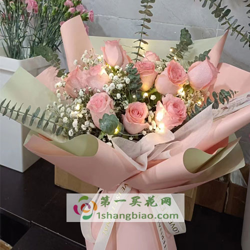 溫馨的粉色之花